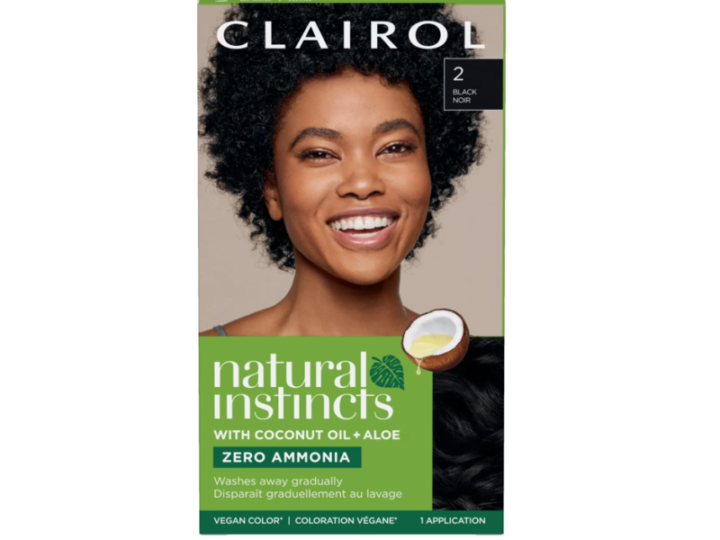 Clairol Natural Instincts Semi Permanent Color, 2 Black, 1 Application