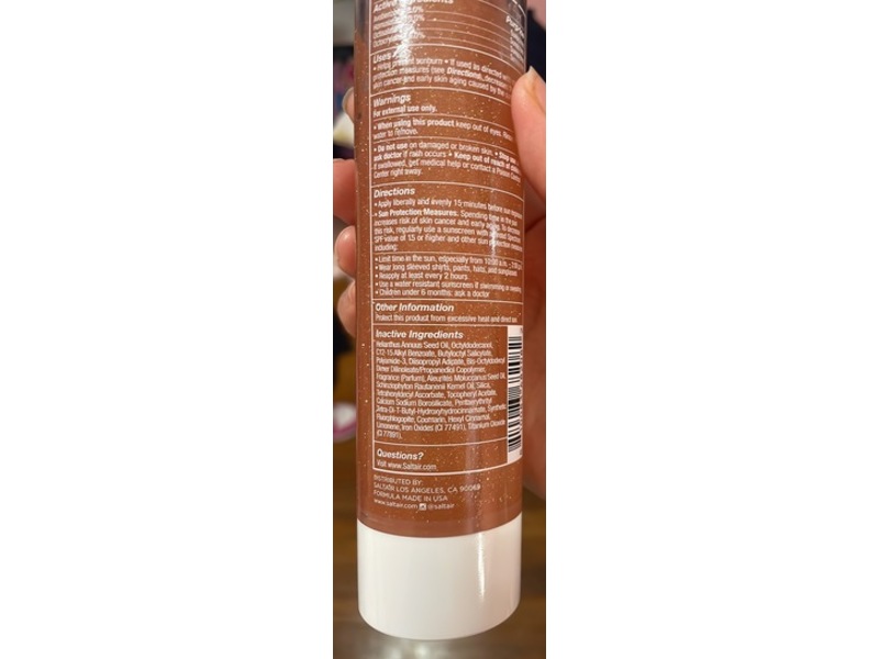 Saltair Pink Beach Sunscreen Body Oil, SPF 50, 4 fl oz/118 mL