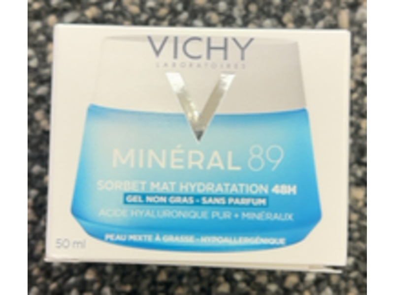 Vichy Laboratoires Mineral 89 48H Moisture Matte Sorbet, 1.69 fl oz/50 mL