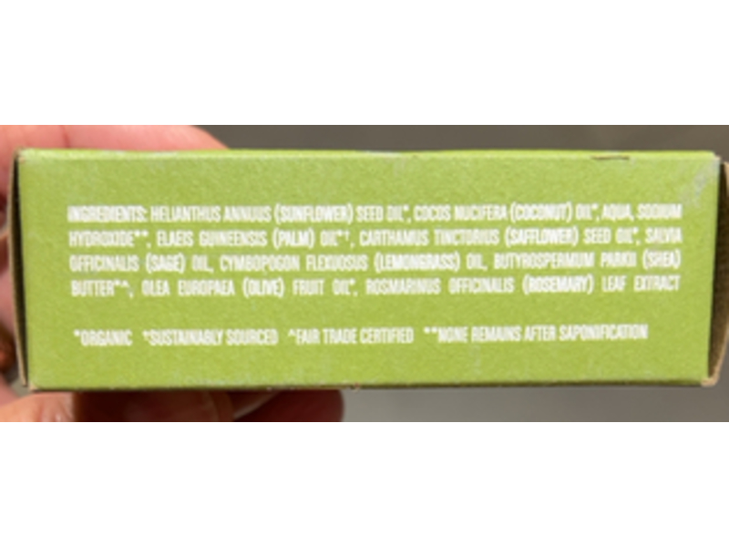 Humble Handcrafted Bar Soap, Lemongrass & Sage, 4 oz/113 g