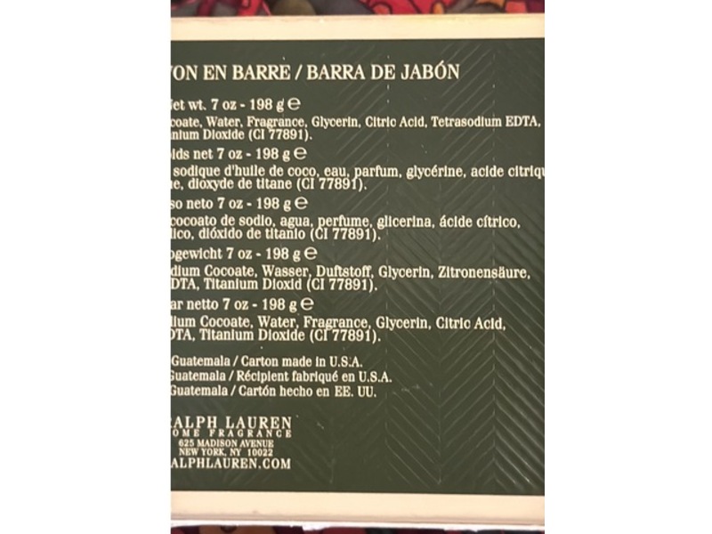 Ralph Lauren Bar Soap, Sparkling Sky, 7 oz/198 g