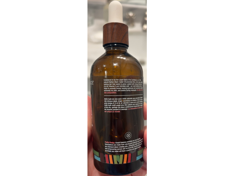 Kreyol Essence Haitian Black Castor Oil, Original, 3.4 oz/100 mL