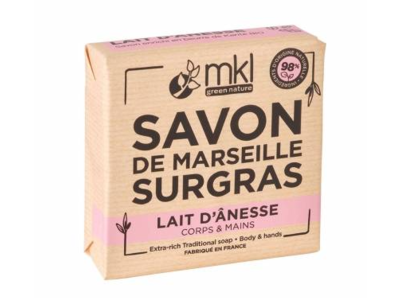 MKL Green Nature Marseille Soap, Donkey Milk, 3.5 oz/100 g