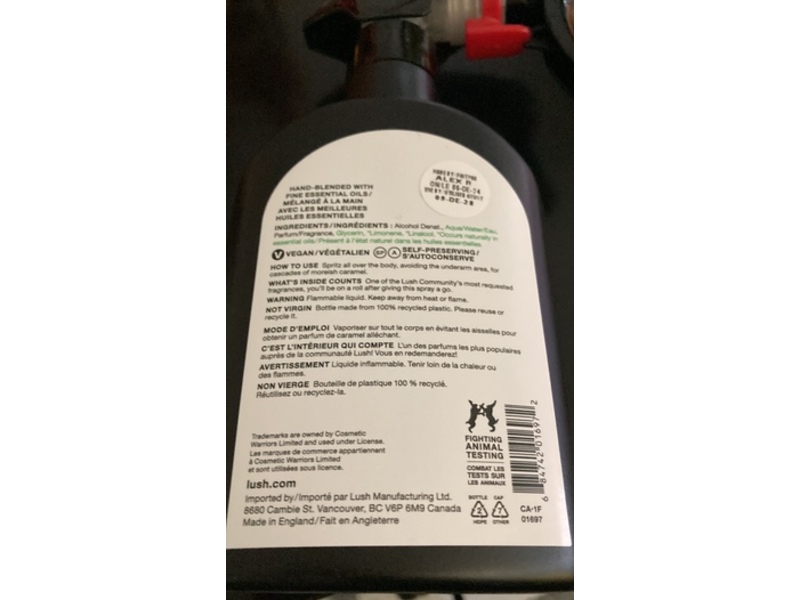 Lush Body Spray, Let The Good Times Roll, 6.7 fl oz/200 mL