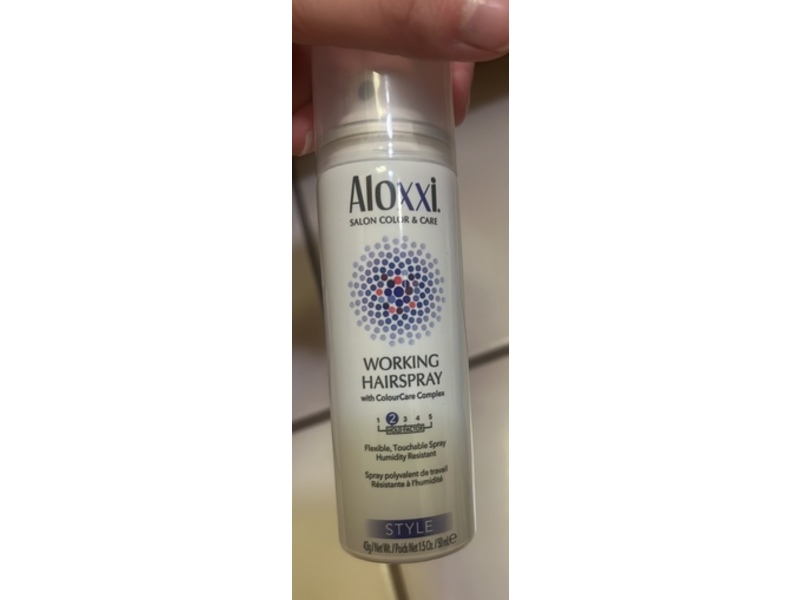 Aloxxi Working Hairspray, Style, 1.5 oz/50 mL