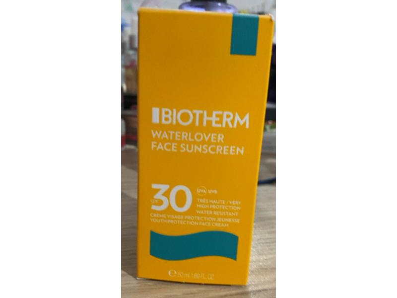 Biotherm Water Lover Face Sunscreen, SPF 30, 1.69 fl oz/50 mL