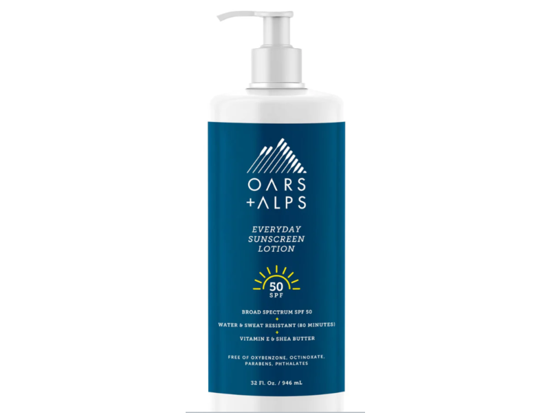 Oars + Alps Everyday Sunscreen Lotion, SPF 50, 32 fl oz/946 mL