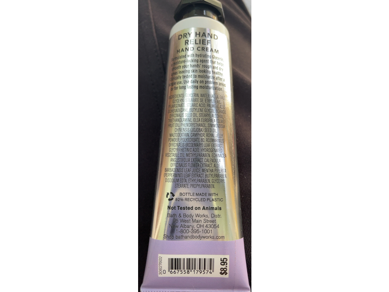 Bath & Body Works Hydrating Hand Cream, Dry Hand Relief, 1 fl oz/29 mL