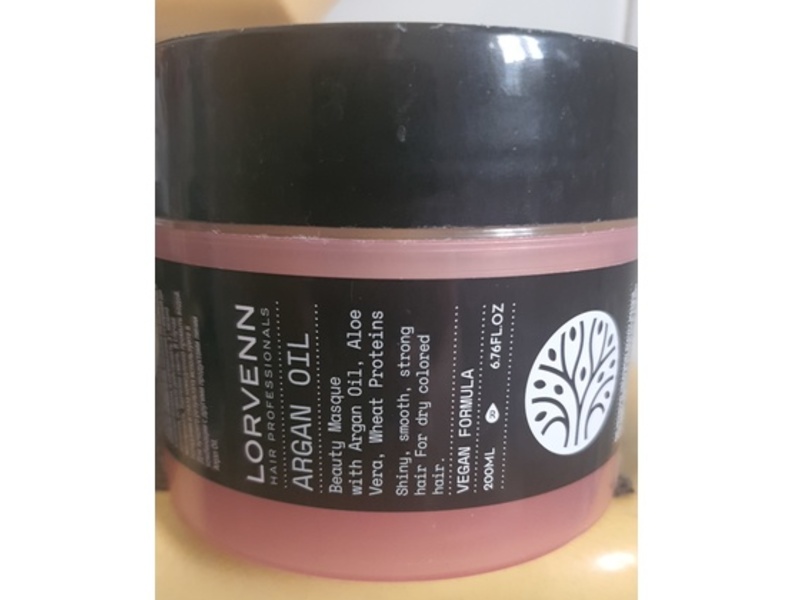Lorvenn Beauty Hair Mask, Argan Oil, 6.76 fl oz/200 mL