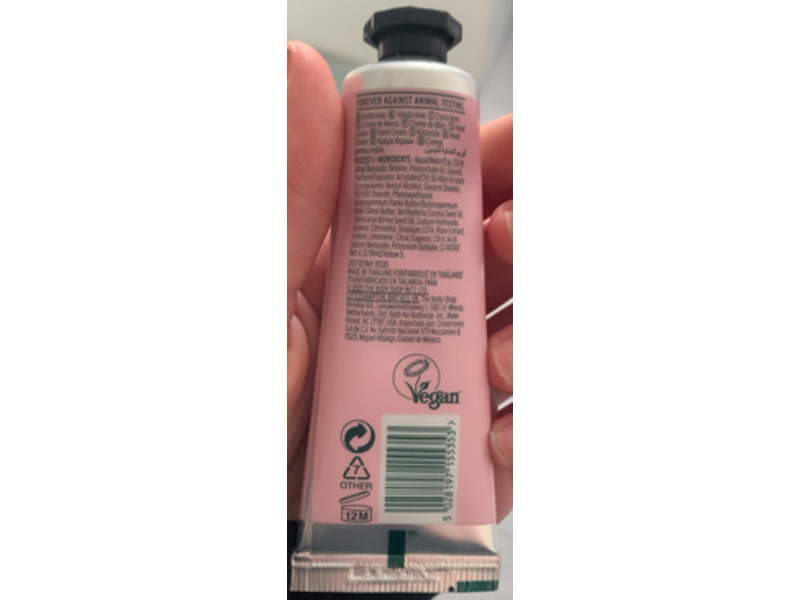 The Body Shop Hand Cream, British Rose, 1.0 fl oz/30ml