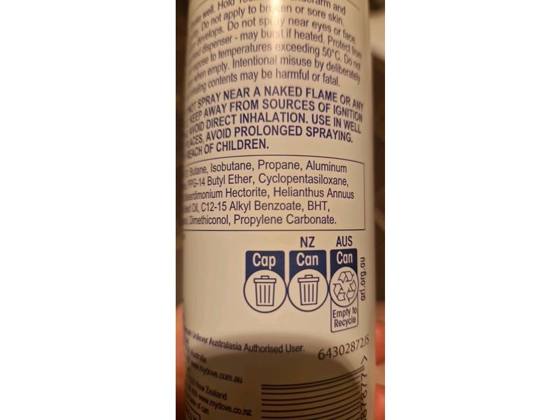 Dove Fresh Antiperspirant Deodorant, Citrus Scent, 250 mL