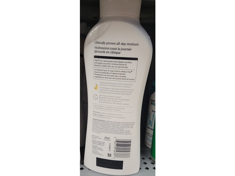 Olay Ultra Moisture Body Wash, Vitamin B3 Complex, 22 fl oz/650 mL
