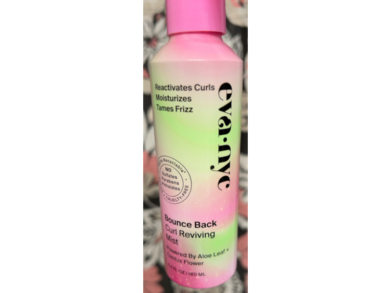 Eva Nyc Bounce Back Curl Reviving Hair Mist, Aloe Leaf + Cactus Flower, 5.4 fl oz/160 mL