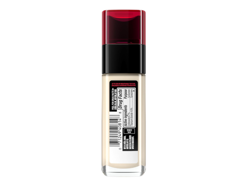 L'Oreal Paris Infallible Foundation, SPF 25, 390 Snow, 1 fl oz/30 mL