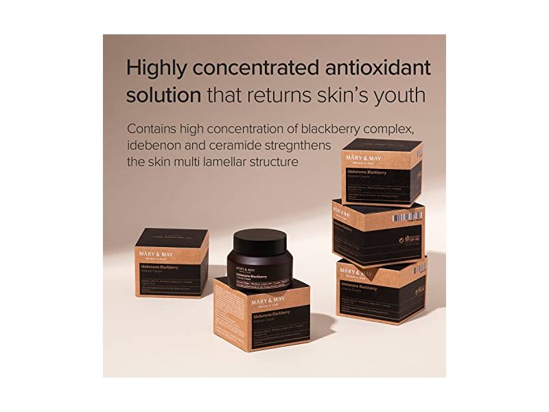 Mary & May Idebenone Blackberry Complex Intense Cream 70g 2.46 Fl Oz