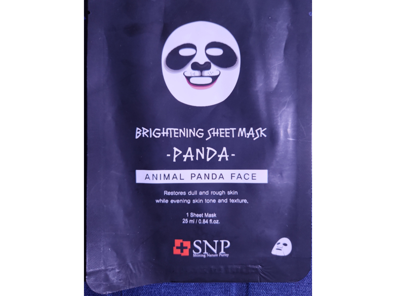 SNP Brightening Sheet Mask Panda, 0.84 fl oz/25 mL