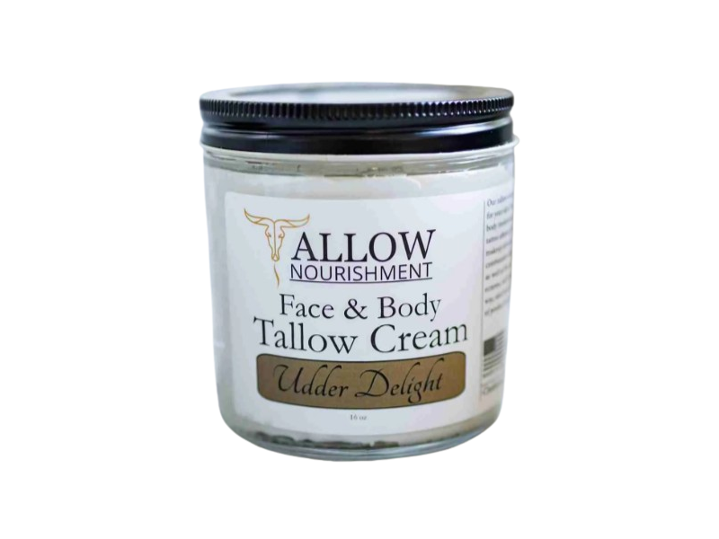 Allow Nourishment Udder Delight Face & Body Tallow Cream, 16 oz