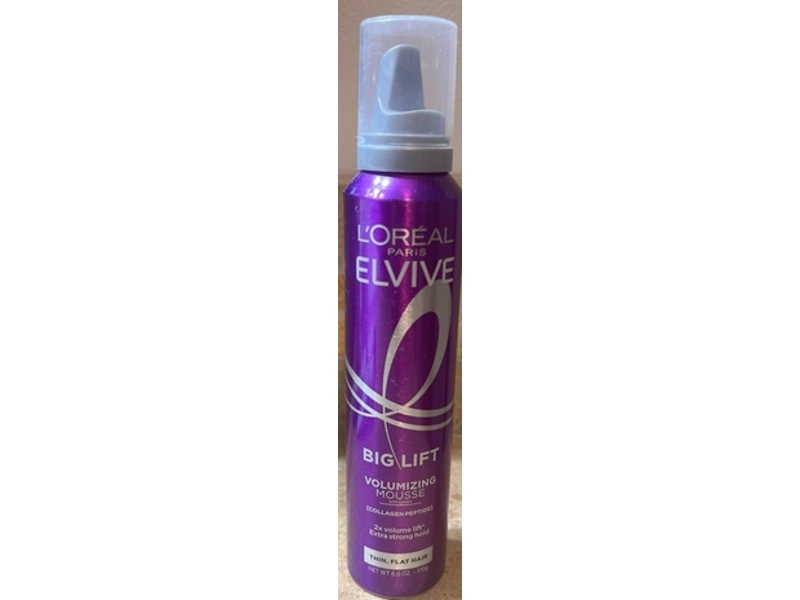 L'Oreal Paris Elvive Big Lift Volumizing Mousse, Collagen Peptide, 6 oz/170 g