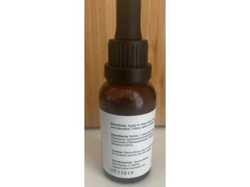 Derma Made Antioxidant C Serum +, 15% Vitamin C & Panthenol B5, 1.0 fl oz/30 mL