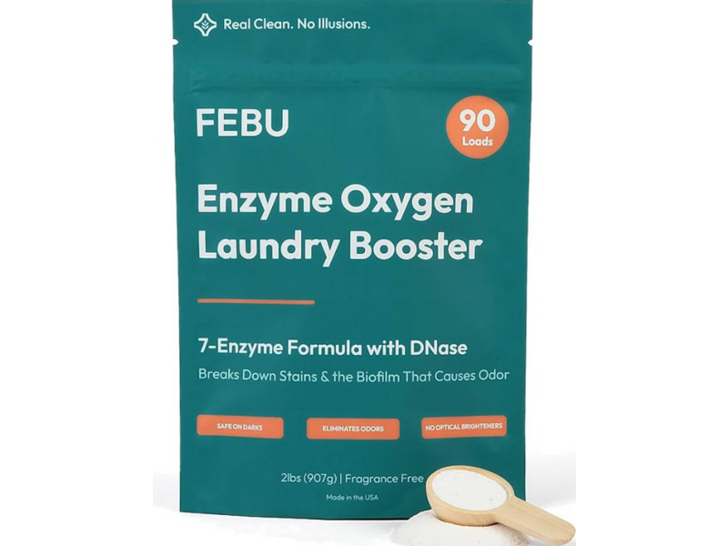 Febu Enzyme Oxyzen Laundry Booster, Fragrance Free, 90 Loads, 907 g