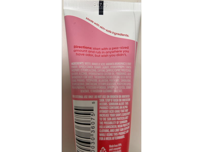 Lume Whole Body Deodorant, Peony Rose, 2.2 oz/62 g