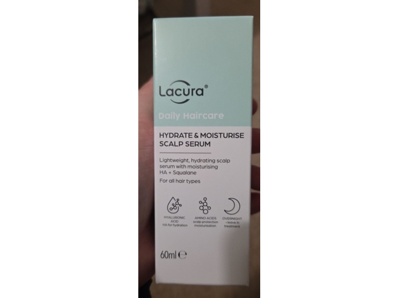 Lacura Hydrate & Moisturise Scalp Serum, Ha + Squalane, 60 mL