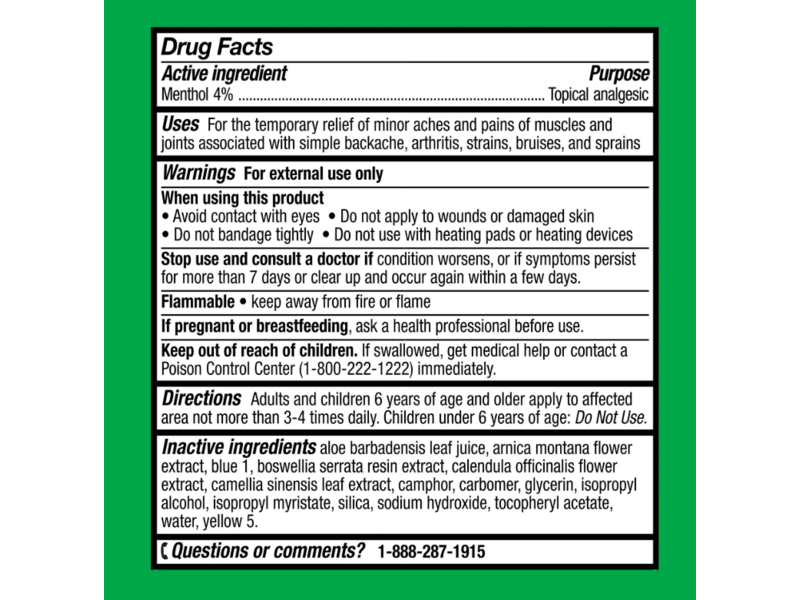 Equate Cold Therapy Pain Relieving Gel, 4% Menthol, 3 fl oz/89 mL