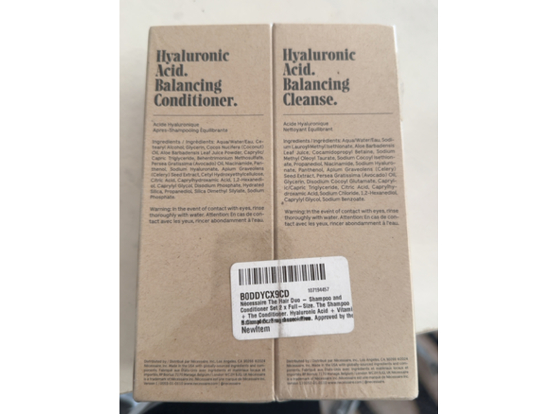 Necessaire The Hair Duo Shampoo & Conditioner, 8.4 fl oz/250 mL