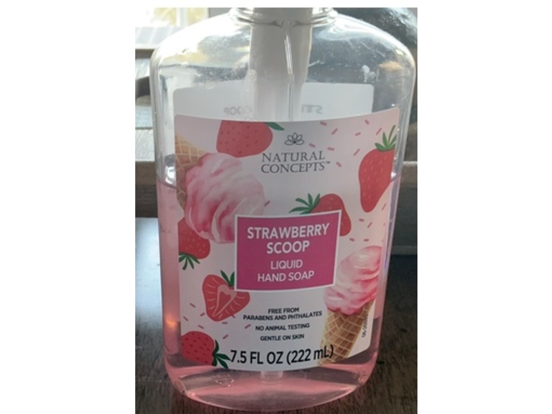 Natural Concepts Liquid Hand Soap, Strawberry Scoop, 7.5 fl oz/222 mL