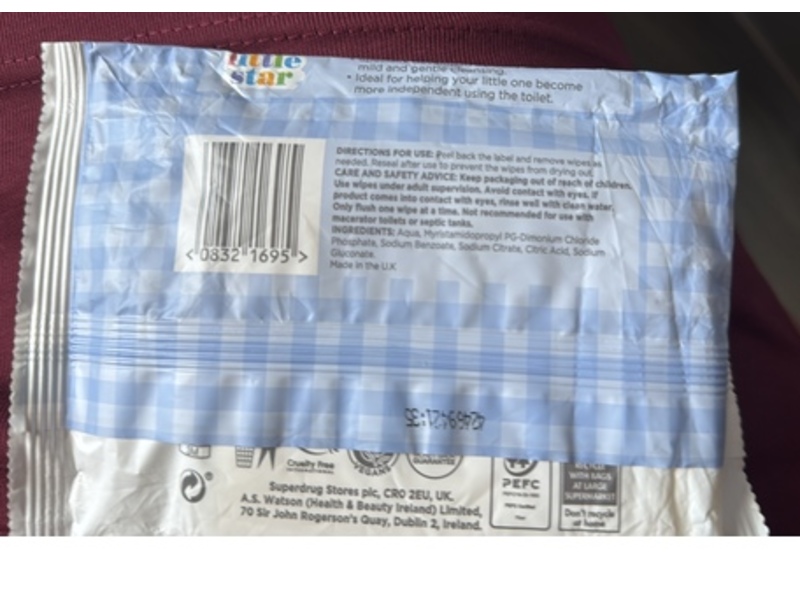 Superdrug My Little Star Toilet Training Wipes, 60 Count