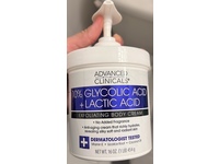 Advanced Clinicals Exfoliating Body Cream, 10% Glycolic Acid + Lactic Acid, 16 oz/454 g - Image 3