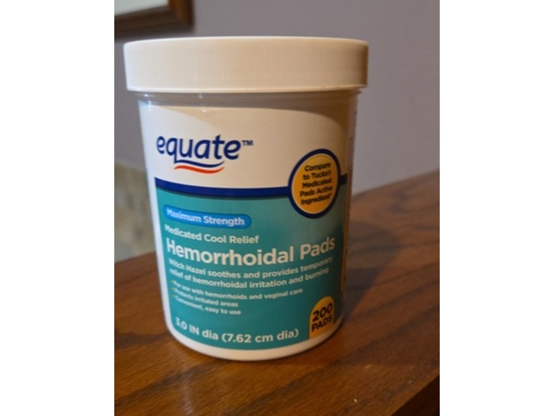 Equate Hemorrhoidal Pads, 200 Count