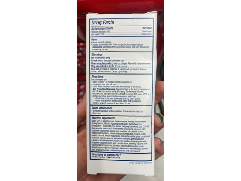 CeraVe Hydrating Mineral Sunscreen, SPF 30, Deep Sheer Tint, 1.7 fl oz/50 mL