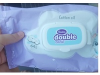 Violeta Double Care Baby Wet Wipes, Cotton Oil, 64 Count - Image 3