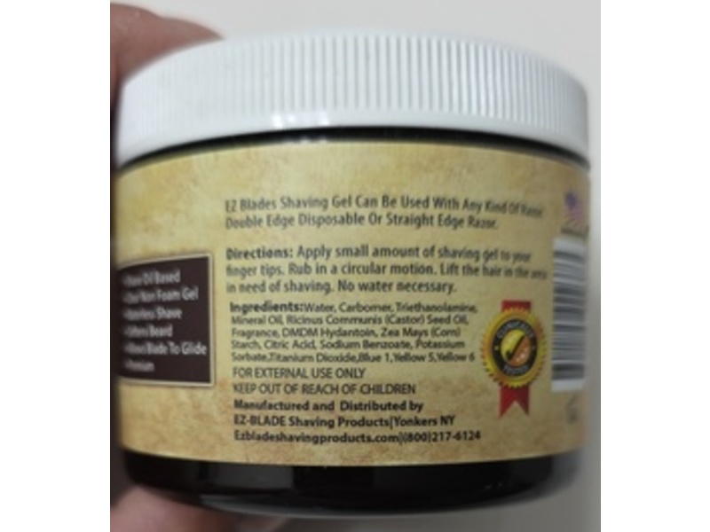 EZ-Blade Shaving Gel, 6 fl oz/178 mL