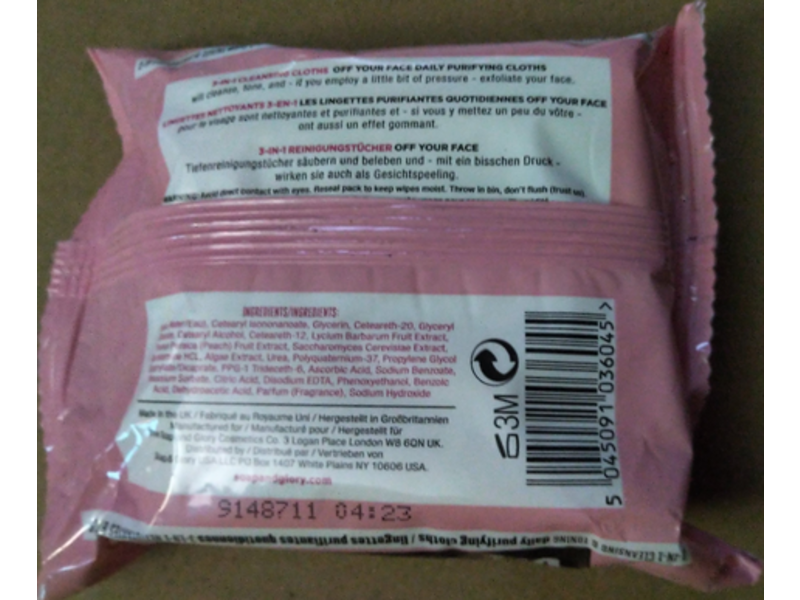 Soap & Glory Off Your Face 3 In 1 Daily Purifying Cloths, 25 Count