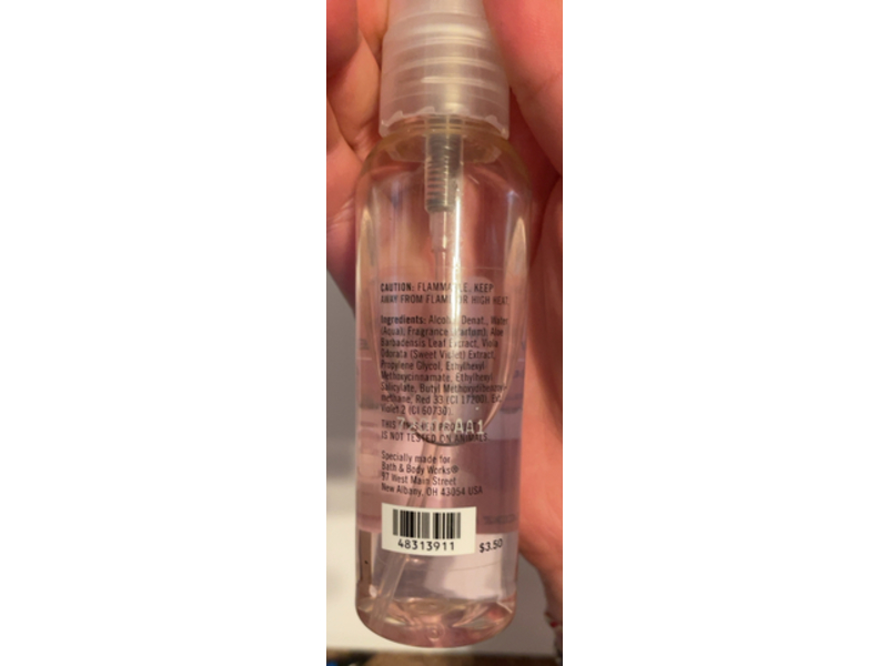 Bath & Body Works Body Splash, Sweet Pea, 2 fl oz/59 mL