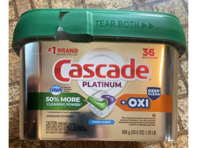 Cascade Platinum + Oxi ActionPacs, Fresh Scent, 20.0 oz/568 g, 36 Pacs