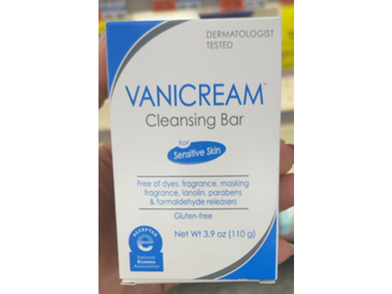 Vanicream Cleansing Bar, 3.9 oz/110 g