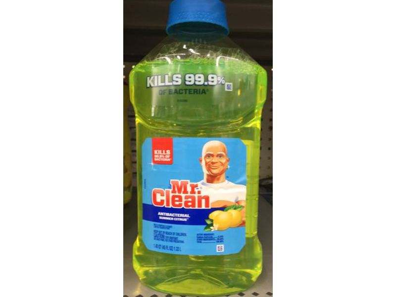 Mr. Clean Antibacterial Multi-Purpose Cleaner, Summer Citrus, 45 fl oz/1.33 L