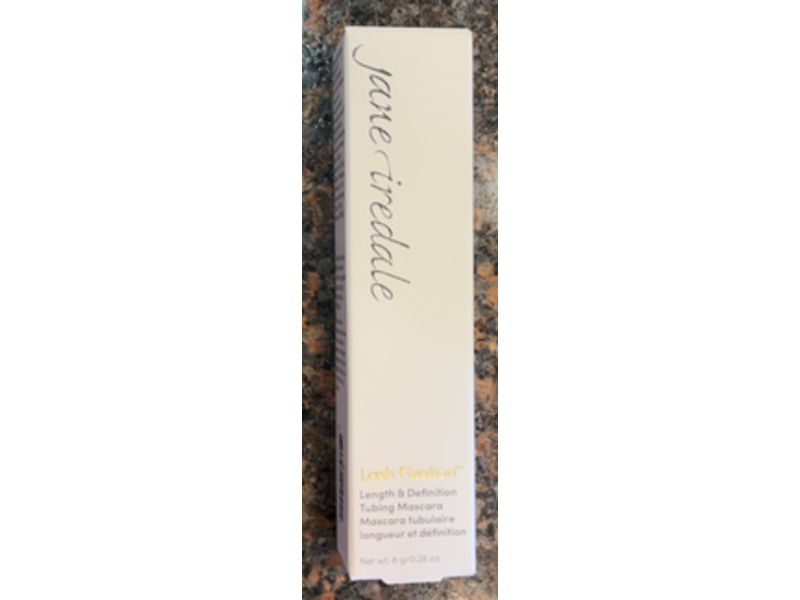 Jane Iredale Lash Fixation Length & Definition Tubing Mascara, Black, 0.28 oz/8 g