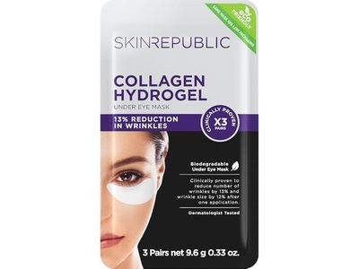 Skin Republic Collagen Hydrogel Under Eye Mask, 0.33 oz/9.6 g, 3 Pairs
