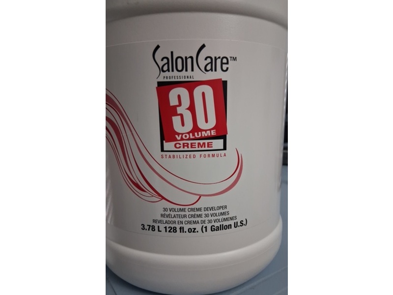 Salon Care 30 Volume Creme Developer, 128 fl oz/3.78 L