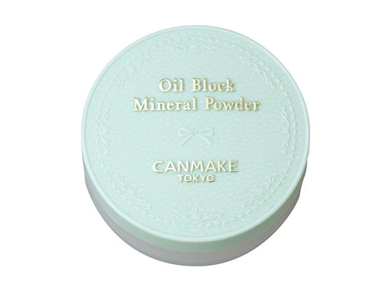 Canmake Tokyo Oil Block Mineral Powder, C01 Fluff Mint, 0.09 oz/2.8 g