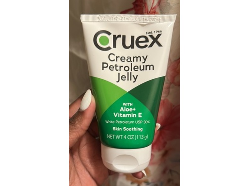 Cruex Creamy Petroleum Jelly, Aloe + Vitamin E, 4 oz/113 g