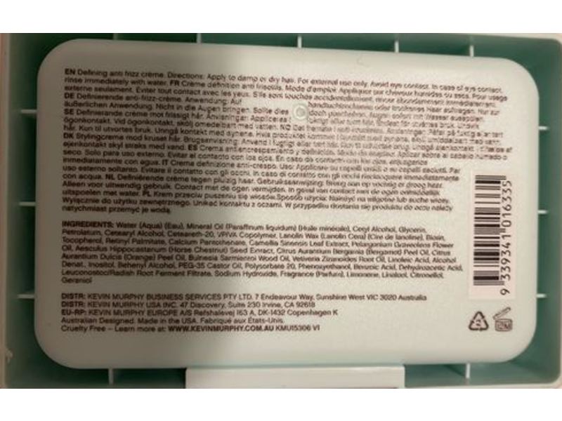 Kevin.Murphy Easy.Rider Defining Anti-Frizz Creme, 3.5 oz/100 g