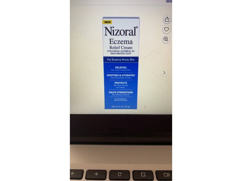 Nizoral Eczema Relief Cream, 4 oz/113 g