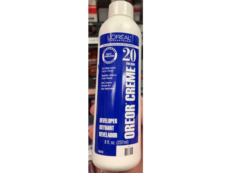 Loreal Oreor Creme 20 Volume Developer, 8 fl oz / 235ml