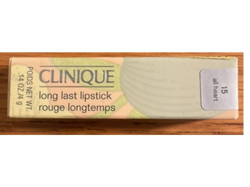 Clinique Long Last Lipstick, 15 All Heart, 0.14 oz/4 g