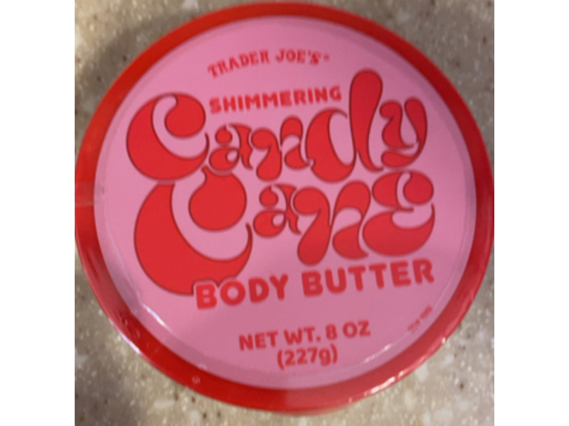 Trader Joe's Shimmering Body Butter, Candy Cane, 8 oz/227 g